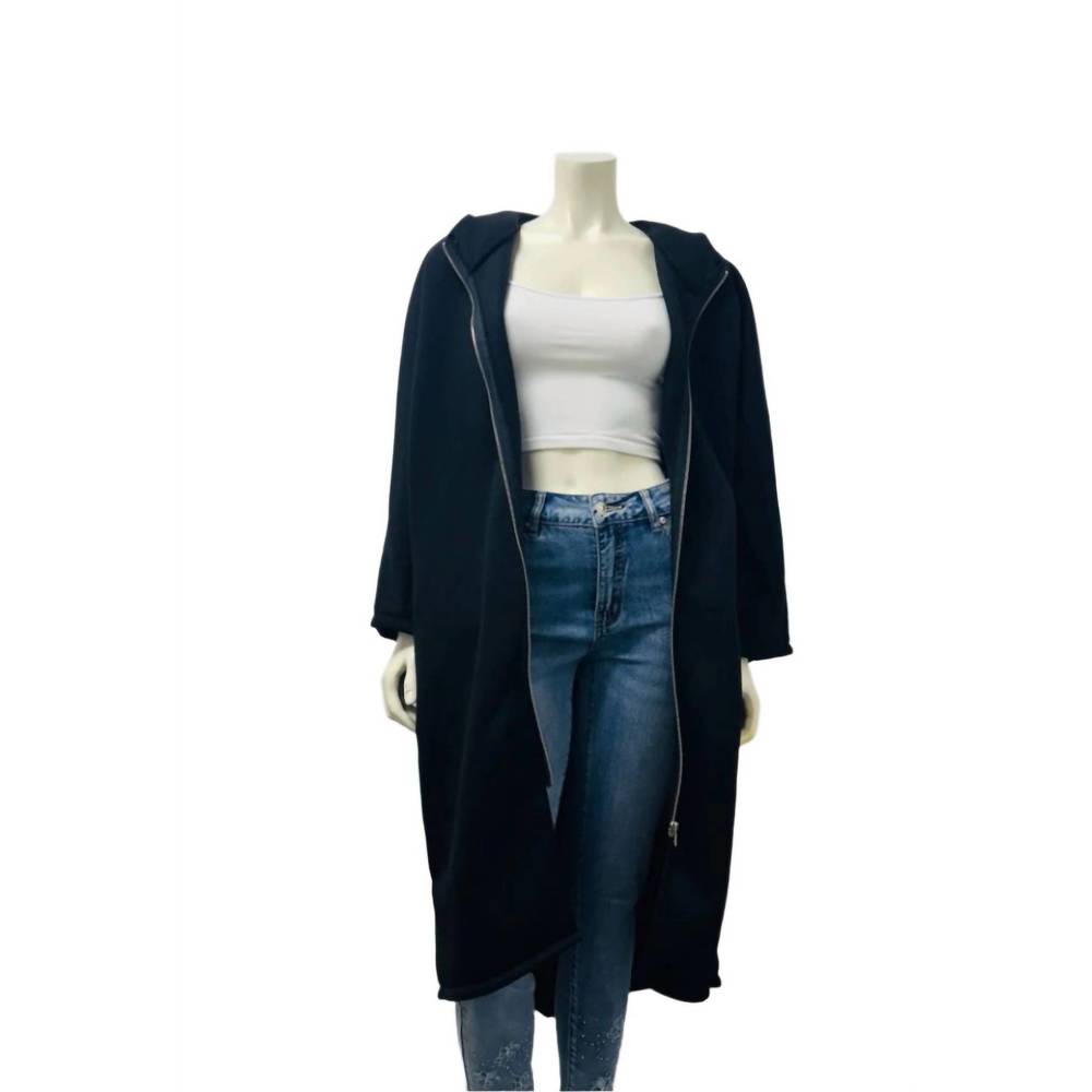 NEW CATHERINE LILLYWHITE'S women's coat hoodie in black